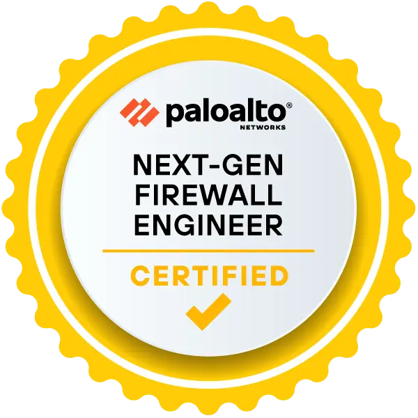 Palo Alto Networks Certified Next-Generation Firewall Engineer Zertifizierungs-Badge